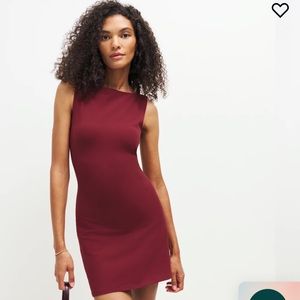 Reformation tight burgundy dress
